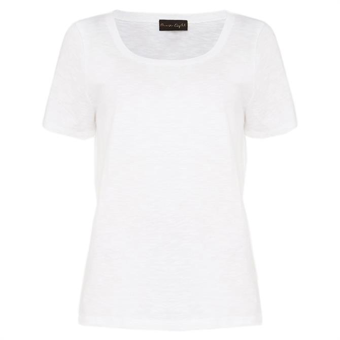 Phase Eight Elspeth Scoop Neck Top - White
